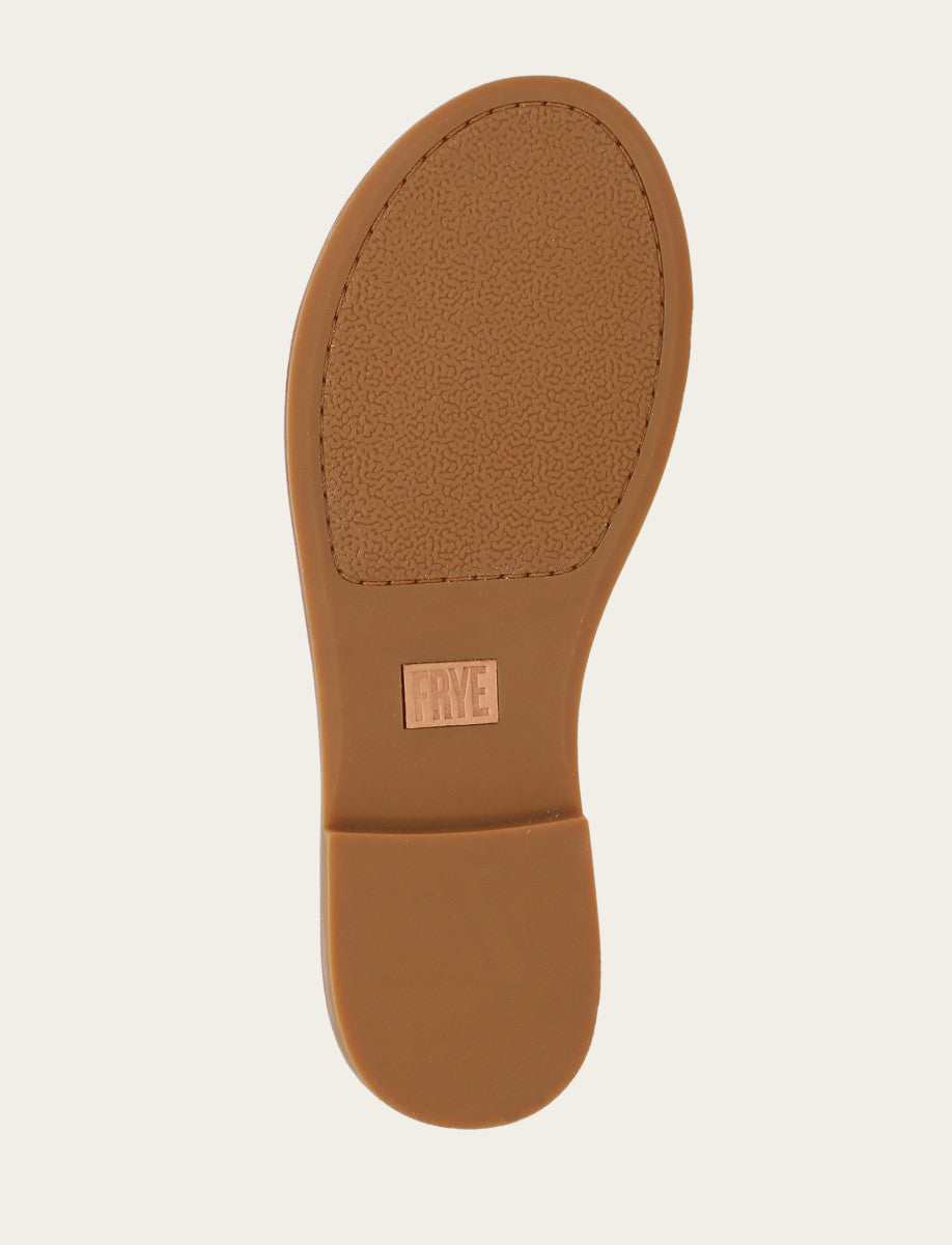 White Sandals Frye Women's White Ava Woodstock Slide Sandals
