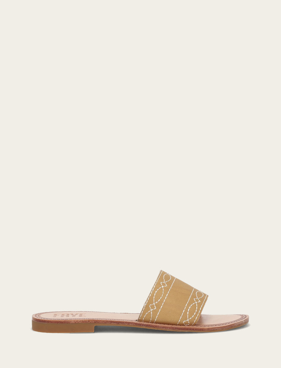 Banana Sandals Frye Women's Banana Ava Woodstock Slide Sandals