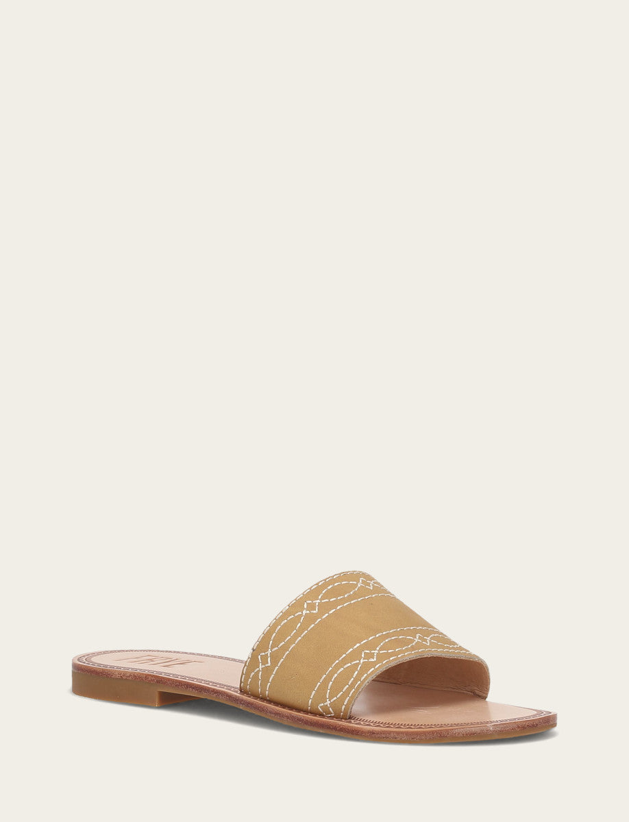Banana Sandals Frye Women's Banana Ava Woodstock Slide Sandals