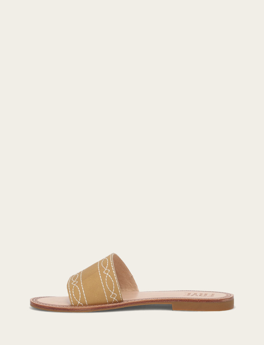 Banana Sandals Frye Women's Banana Ava Woodstock Slide Sandals
