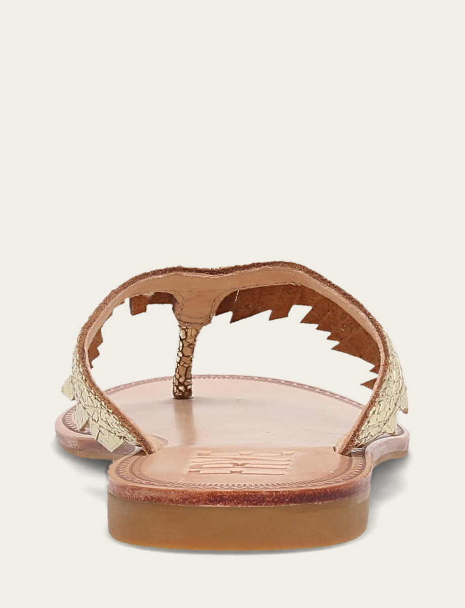 Gold Mirror Sandals Frye Women's Gold Mirror Ava Fringe Sandals
