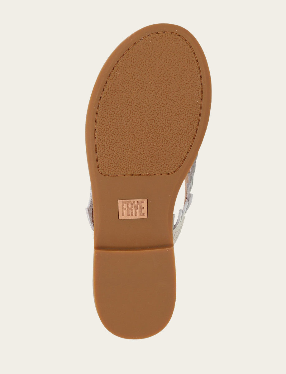 White Sandals Frye Women's White Ava Fringe Sandals