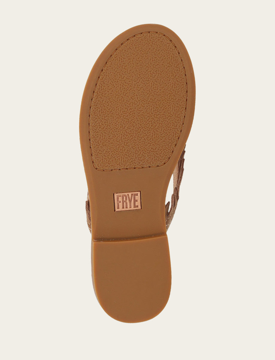 Almond Sandals Frye Women's Almond Ava Fringe Sandals