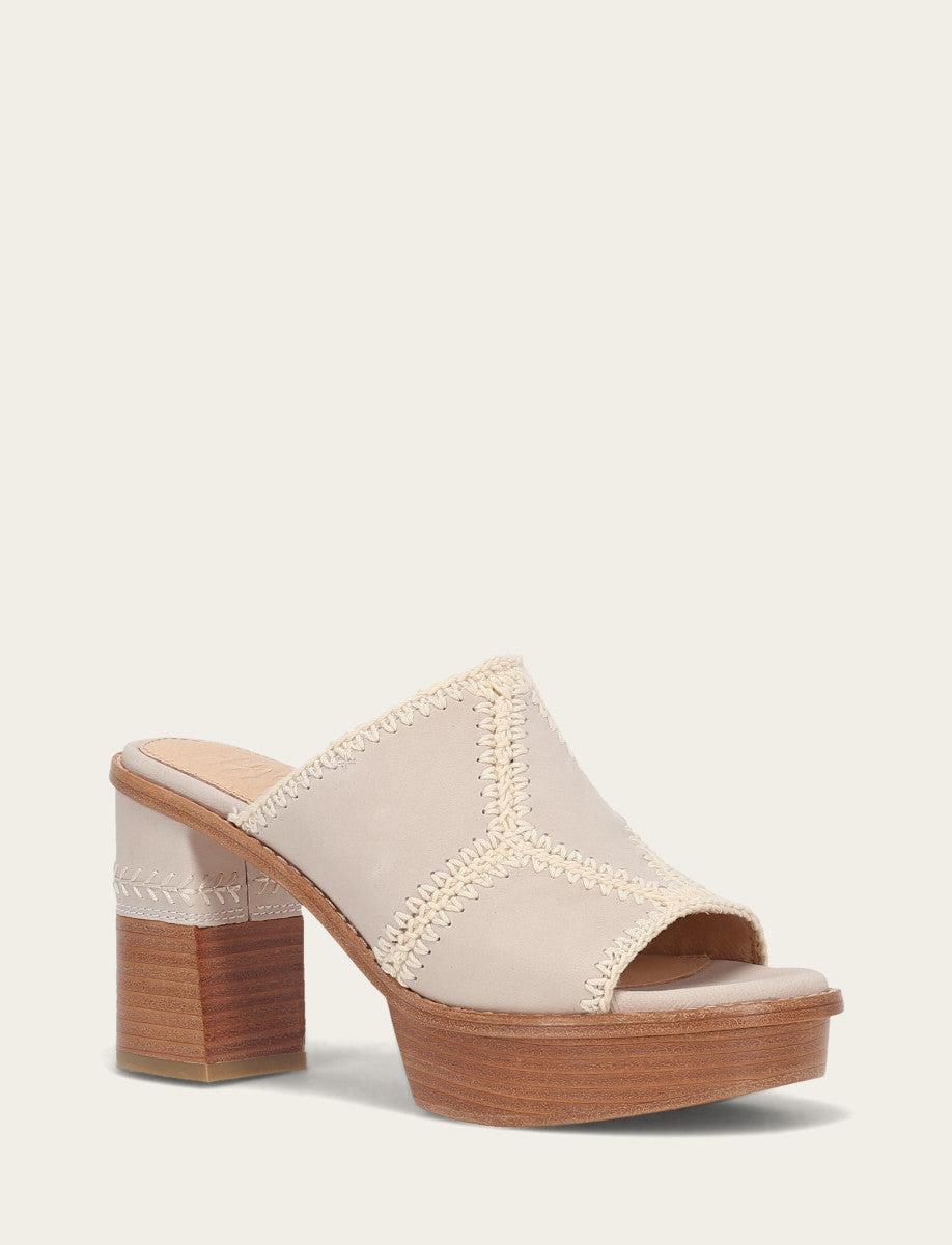 Ivory Sandals Frye Women's Ivory Pipa Crochet Platform Sandals