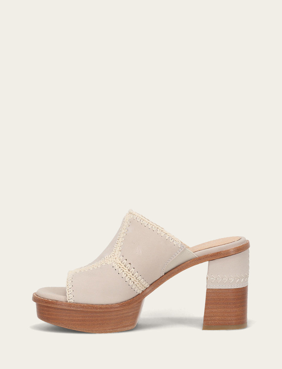 Ivory Sandals Frye Women's Ivory Pipa Crochet Platform Sandals