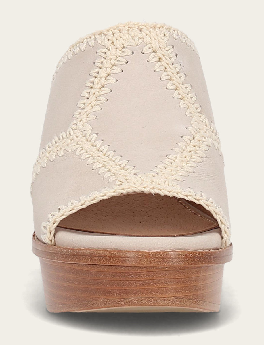 Ivory Sandals Frye Women's Ivory Pipa Crochet Platform Sandals
