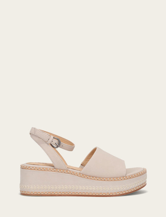 Ivory Sandals Frye Women's Ivory Joy Ankle Strap Platform Sandals