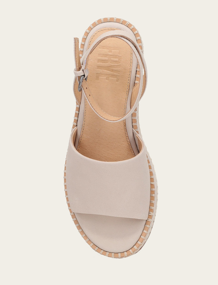 Ivory Sandals Frye Women's Ivory Joy Ankle Strap Platform Sandals