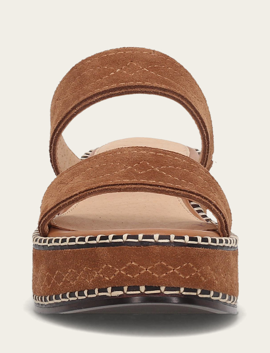 Bark Sandals Frye Women's Bark Joy Woodstock 2 Band Platform Slide Sandals