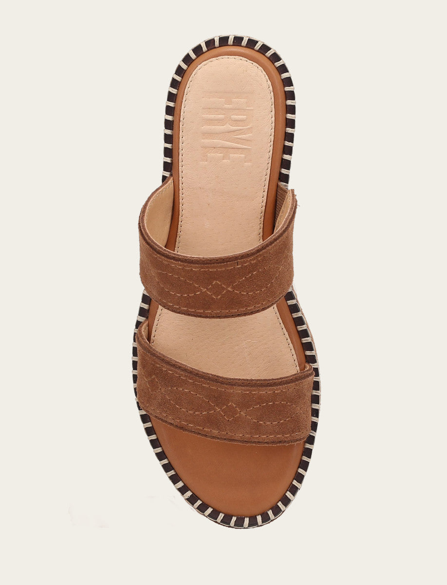 Bark Sandals Frye Women's Bark Joy Woodstock 2 Band Platform Slide Sandals