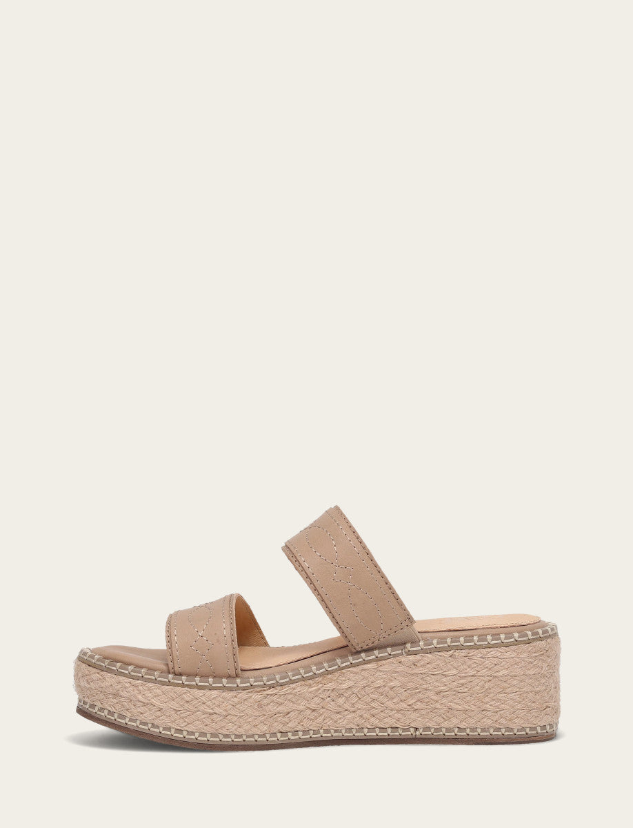 Clay Sandals Frye Women's Clay Joy Woodstock 2 Band Platform Slide Sandals