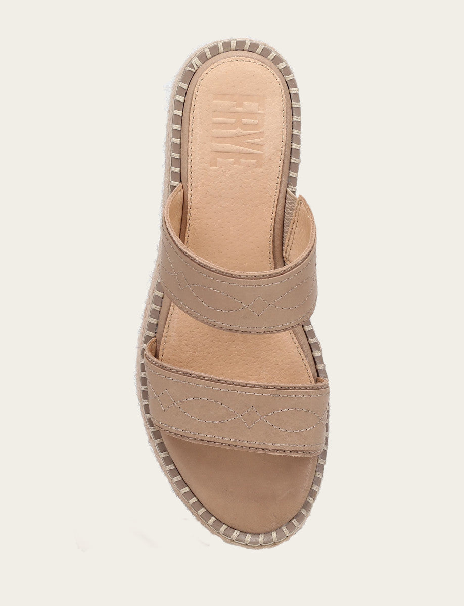 Clay Sandals Frye Women's Clay Joy Woodstock 2 Band Platform Slide Sandals