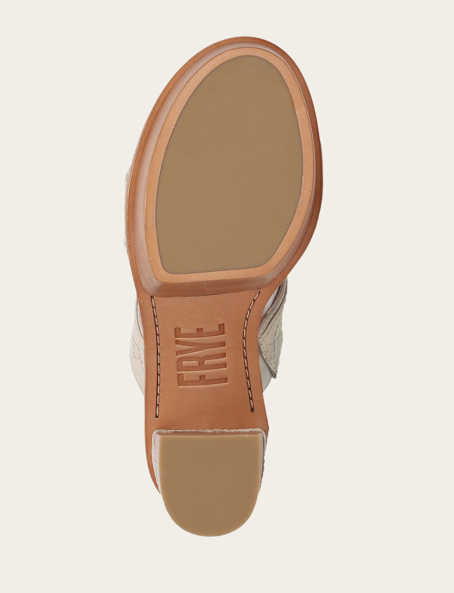 Ivory Sandals Frye Women's Ivory Pipa Woodstock 2 Band Platform Sandals