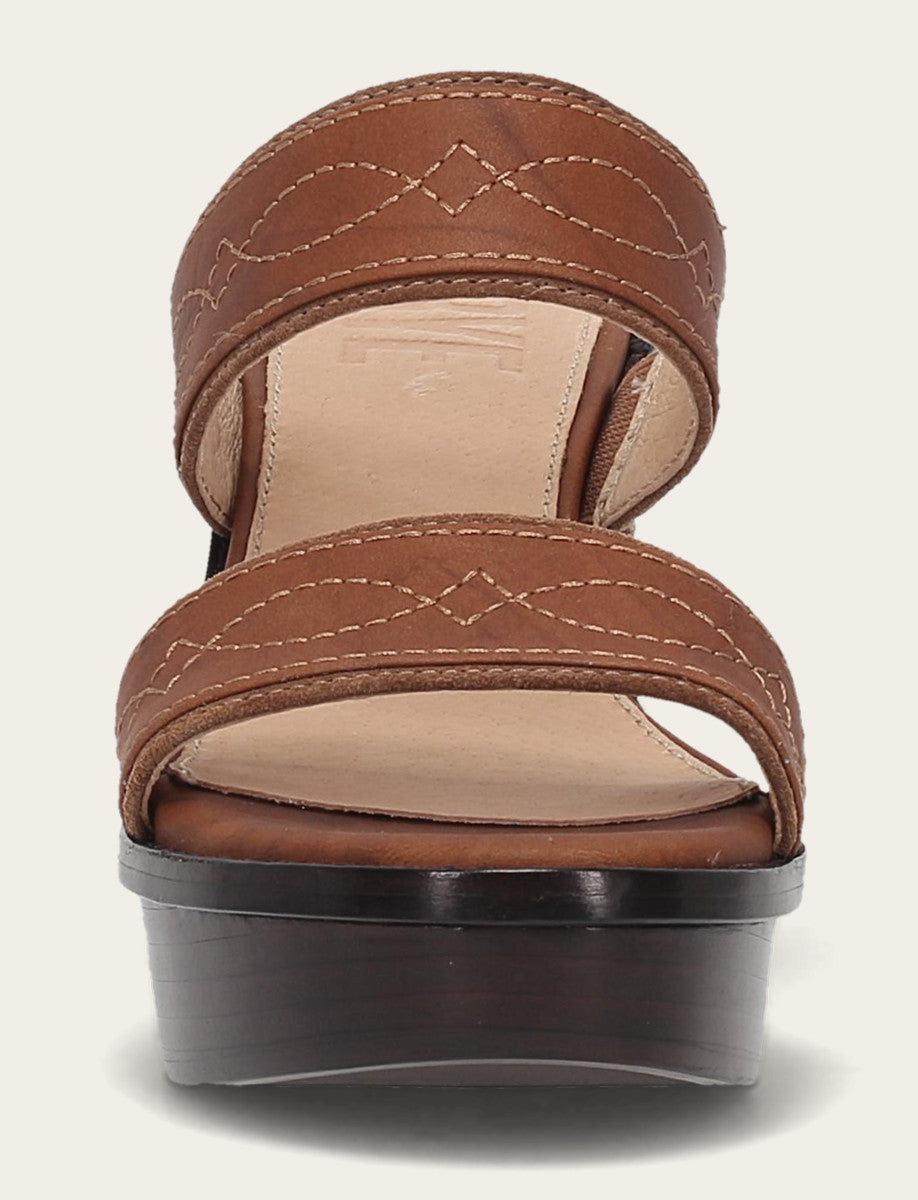 Saddle Sandals Frye Women's Saddle Pipa Woodstock 2 Band Platform Sandals