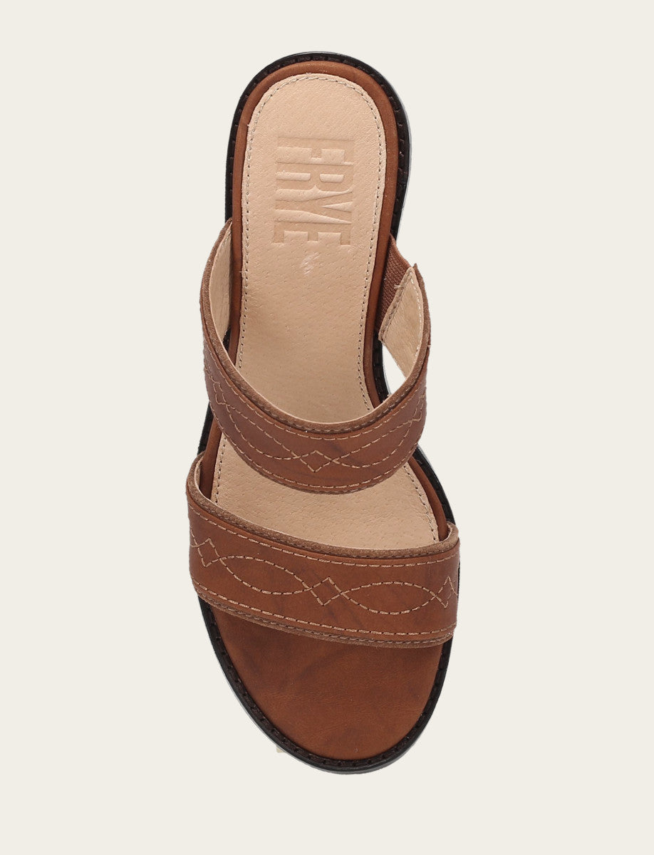 Saddle Sandals Frye Women's Saddle Pipa Woodstock 2 Band Platform Sandals