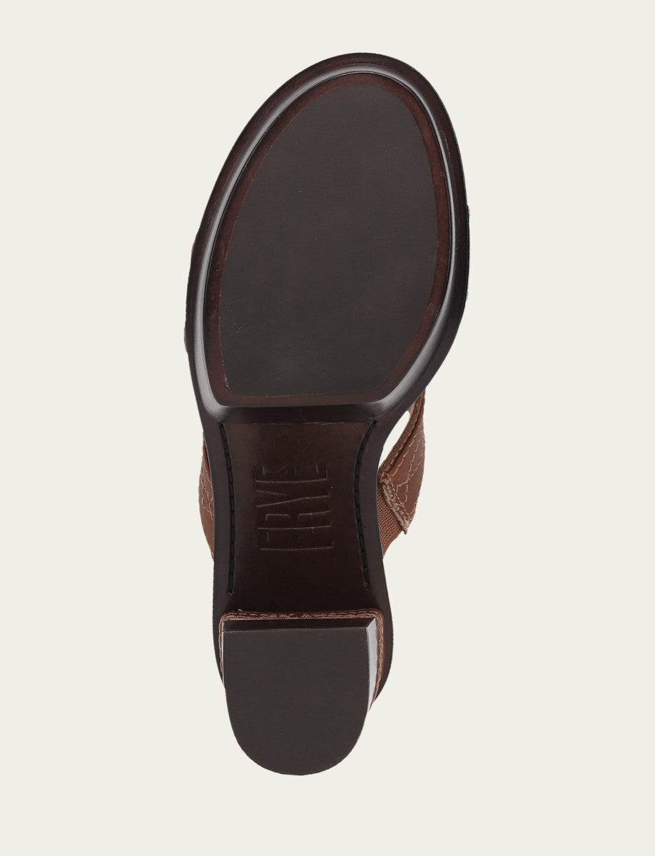 Saddle Sandals Frye Women's Saddle Pipa Woodstock 2 Band Platform Sandals