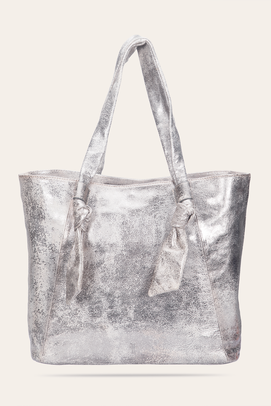 Cream Metallic Handbags Frye Women's Nora Knotted Tote Bag