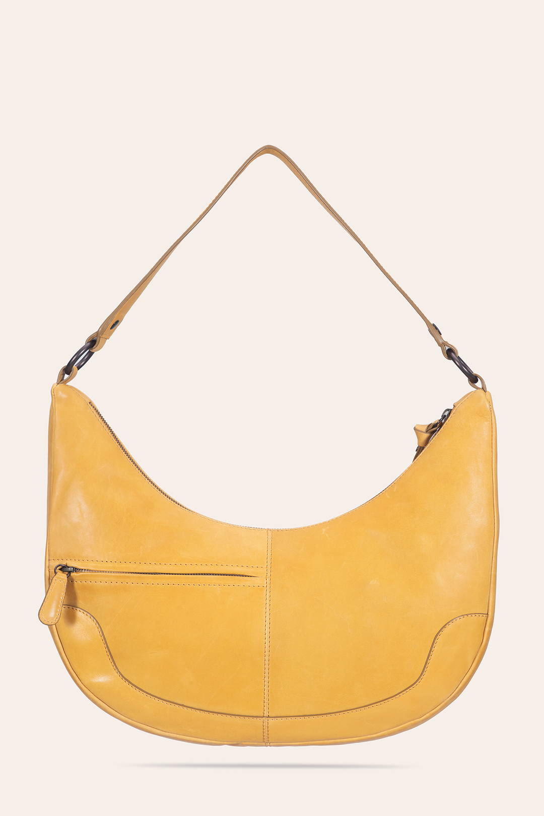 Mustard Handbags Frye Women's Melissa Crescent Hobo Handbag
