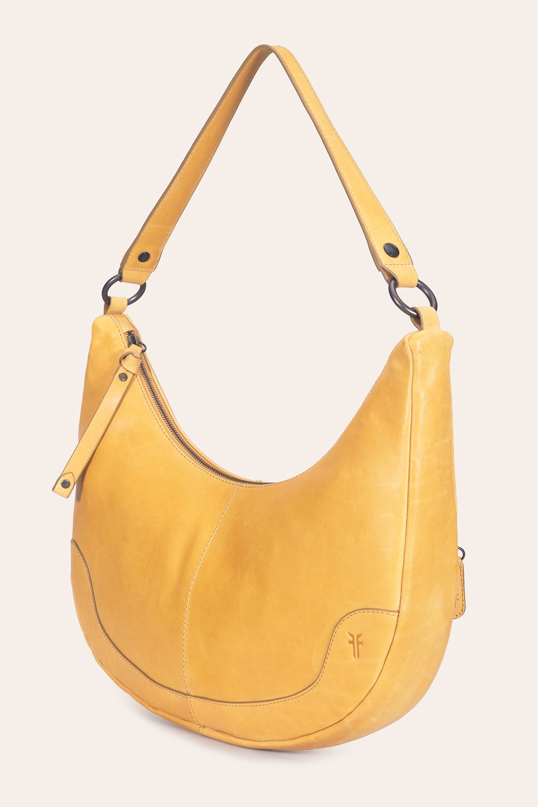Mustard Handbags Frye Women's Melissa Crescent Hobo Handbag
