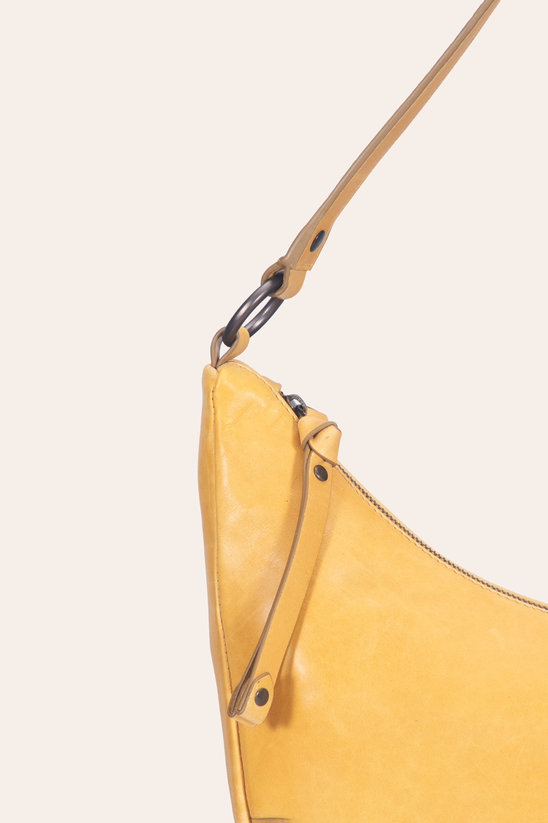 Mustard Handbags Frye Women's Melissa Crescent Hobo Handbag