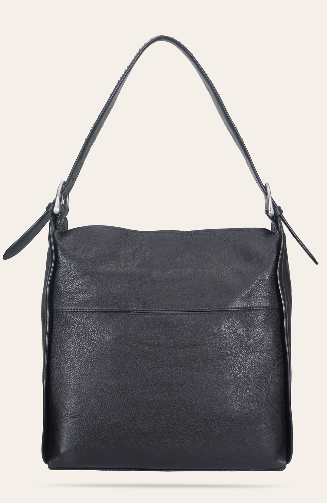 Black Handbags Frye Women's Black Carla Studded Hobo Handbag