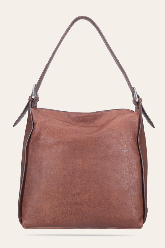 Cognac Handbags Frye Women's Cognac Carla Studded Hobo Handbag