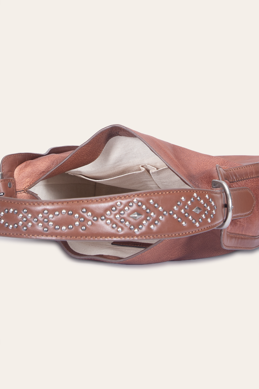 Cognac Handbags Frye Women's Cognac Carla Studded Hobo Handbag