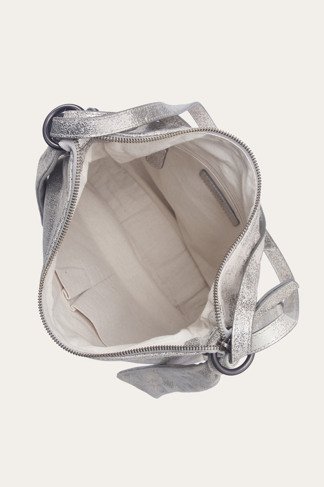 Cream Metallic Handbags Frye Women's Nora Backpack Hobo Handbag