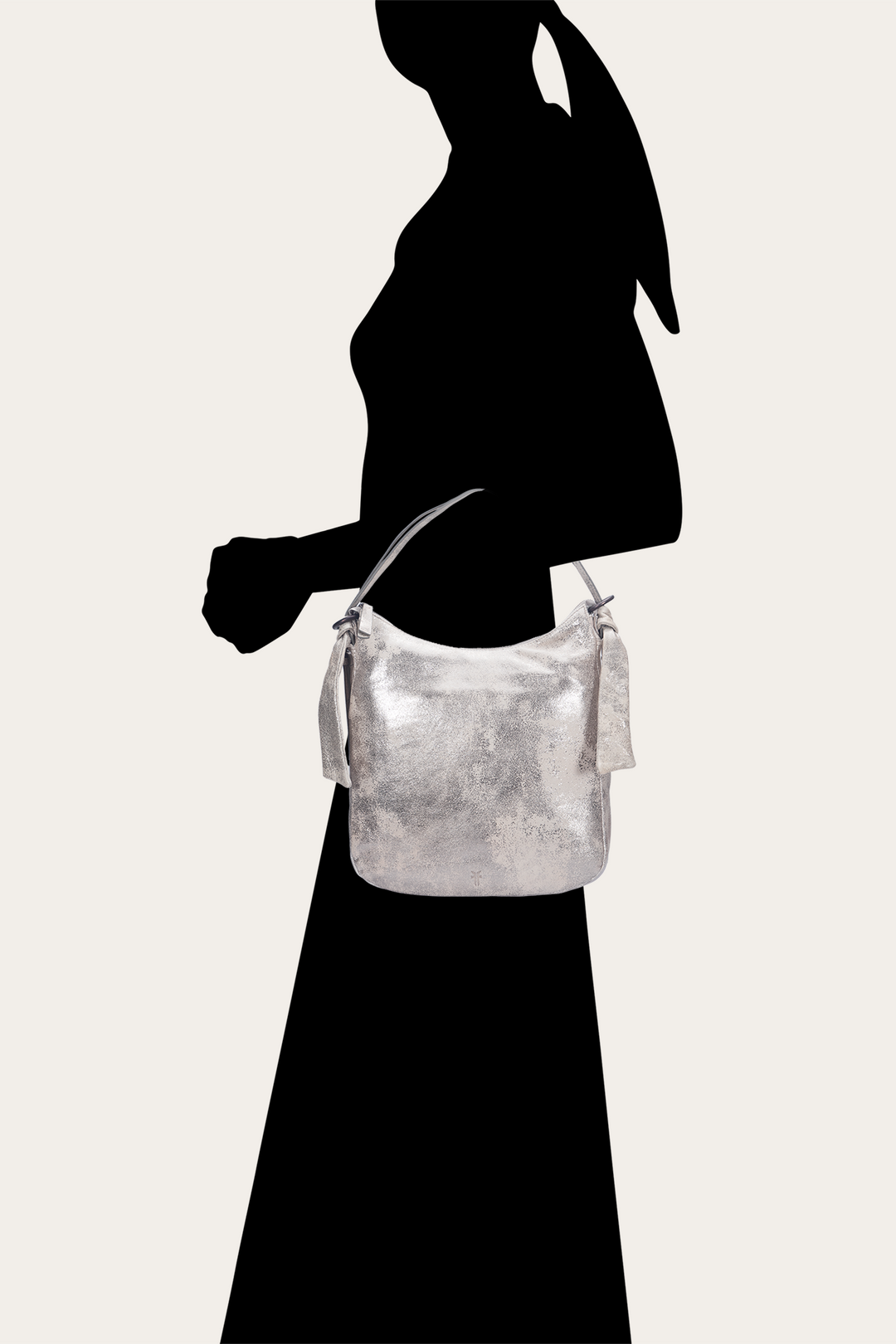 Cream Metallic Handbags Frye Women's Nora Backpack Hobo Handbag