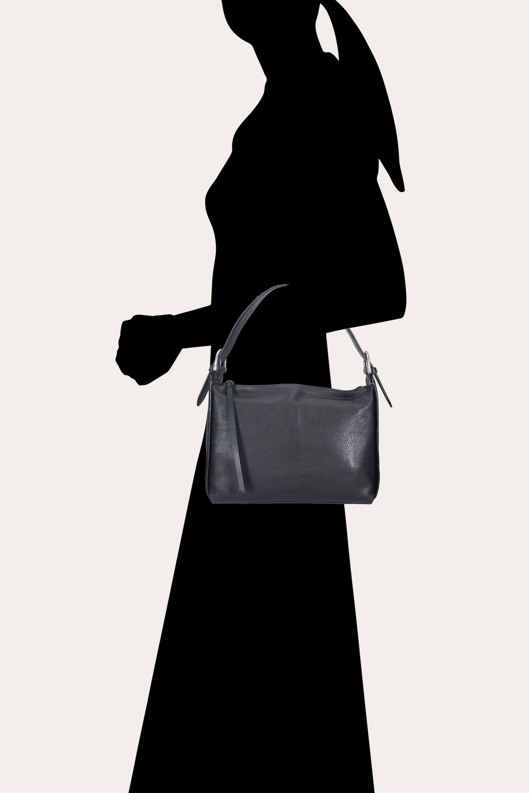 Black Handbags Frye Women's Black Carla Studded Shoulder Bag