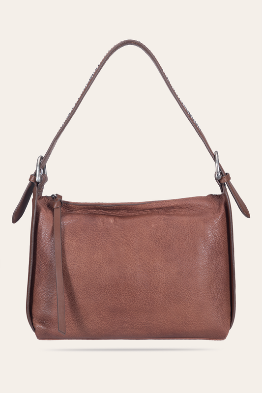 Cognac Handbags Frye Women's Cognac Carla Studded Shoulder Bag