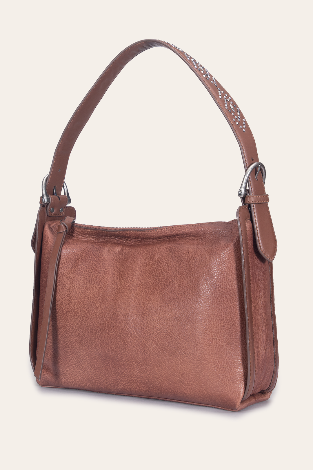 Cognac Handbags Frye Women's Cognac Carla Studded Shoulder Bag