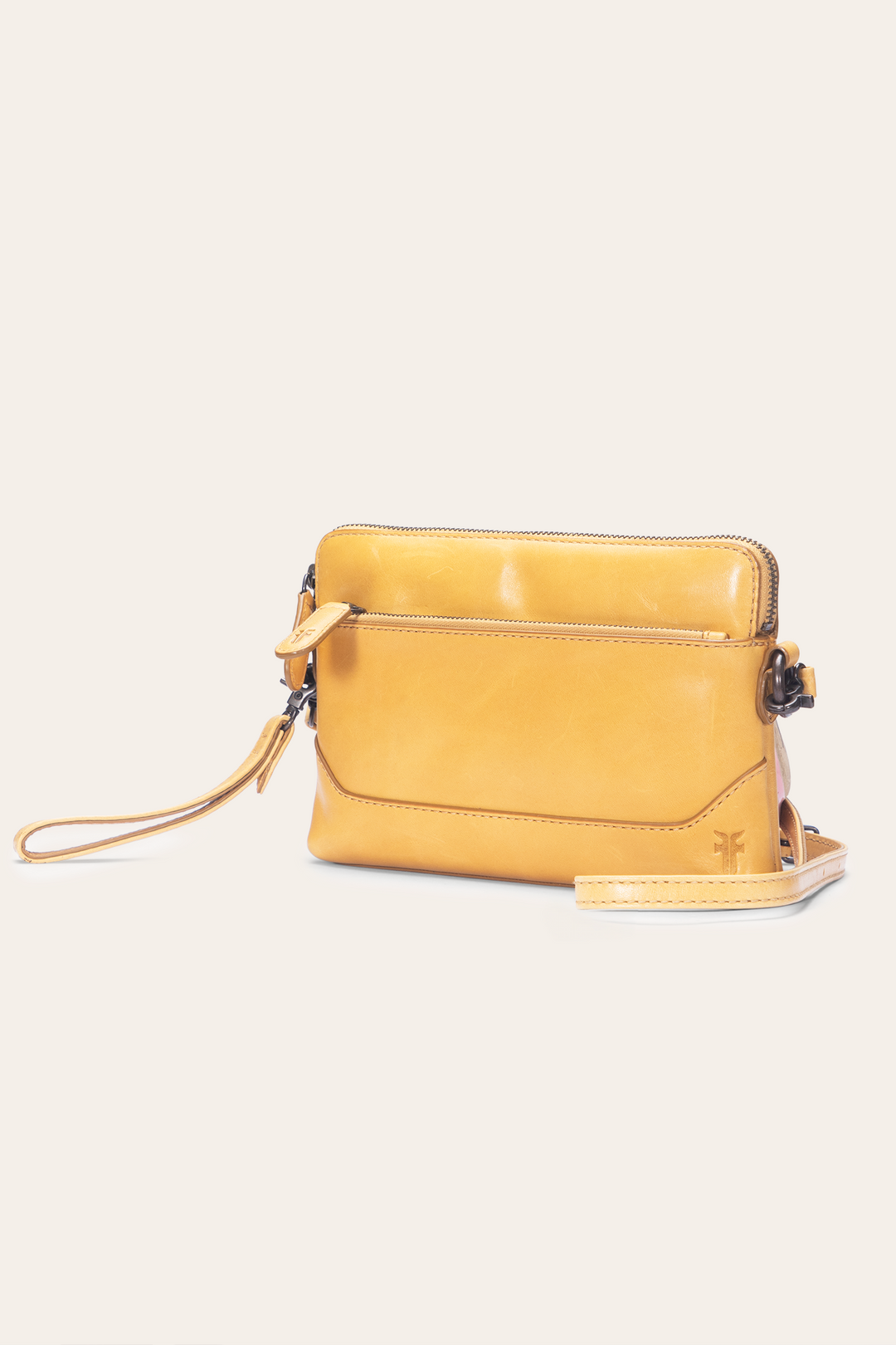Mustard Handbags Frye Women's Melissa Wristlet Crossbody Bag