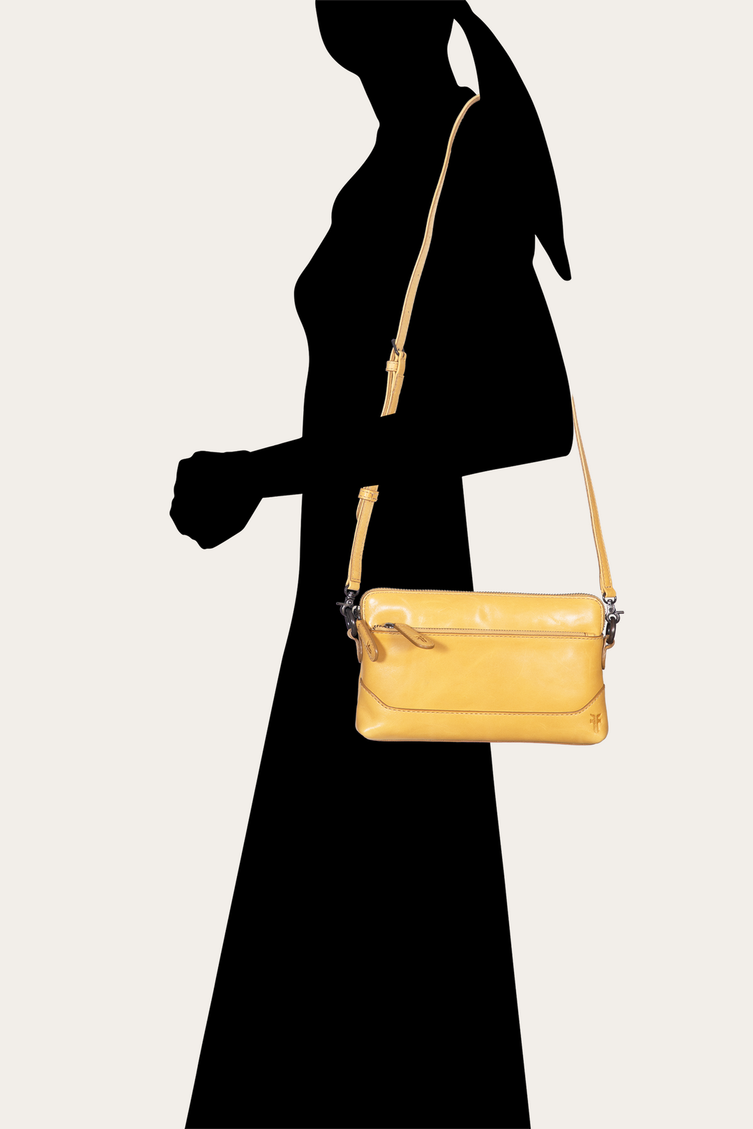 Mustard Handbags Frye Women's Melissa Wristlet Crossbody Bag