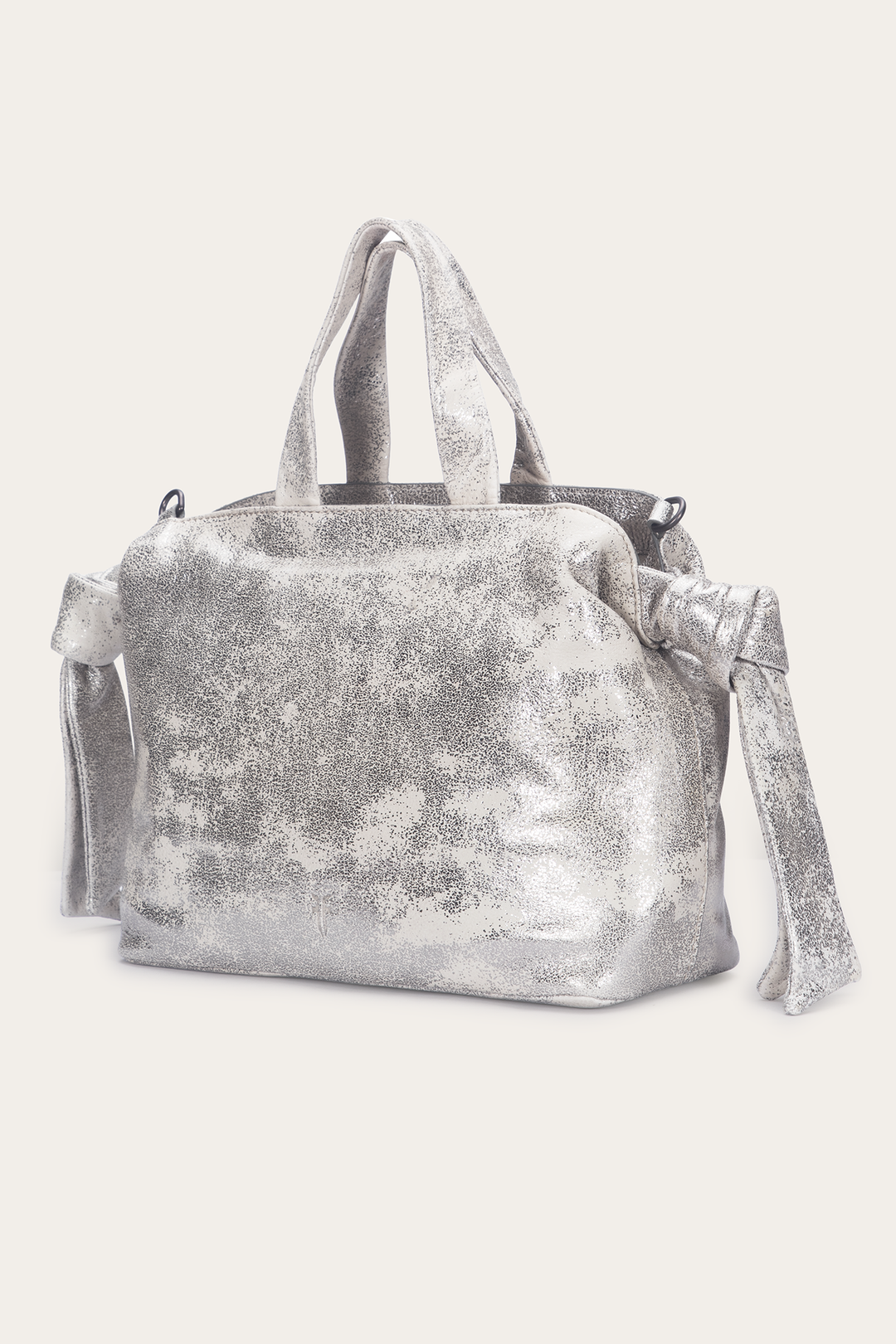 Cream Metallic Handbags Frye Women's Nora Satchel Handbag