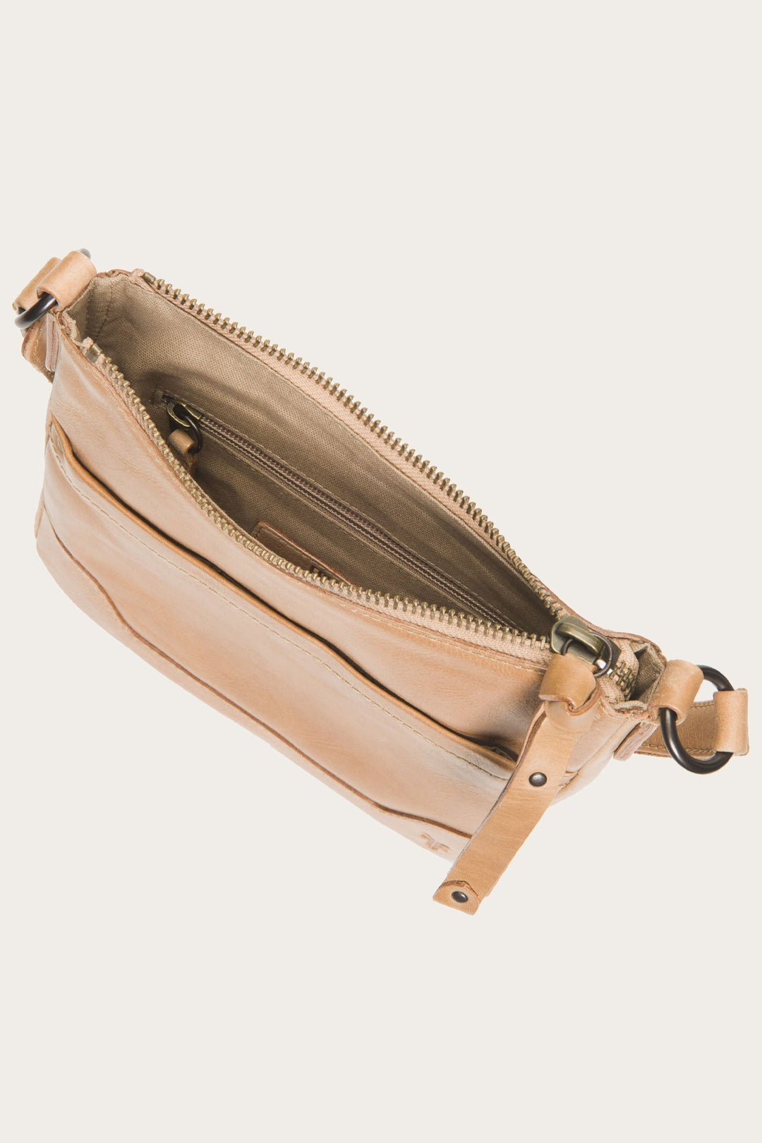 Beige Handbags Frye Melissa Beige Swing Pack