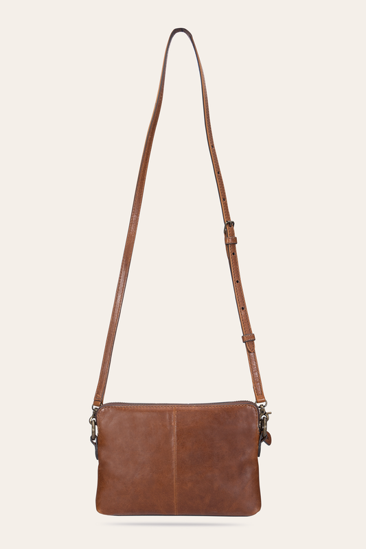 Cognac Handbags Frye Melissa Cognac Crossbody Wristlet