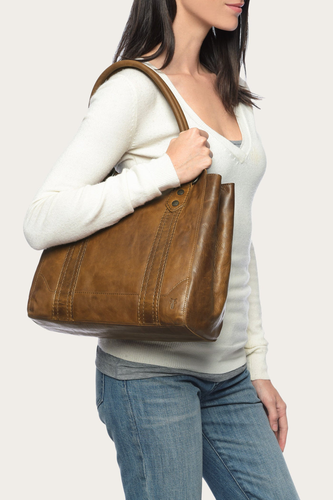 Cognac Handbags Frye Melissa Cognac Tote