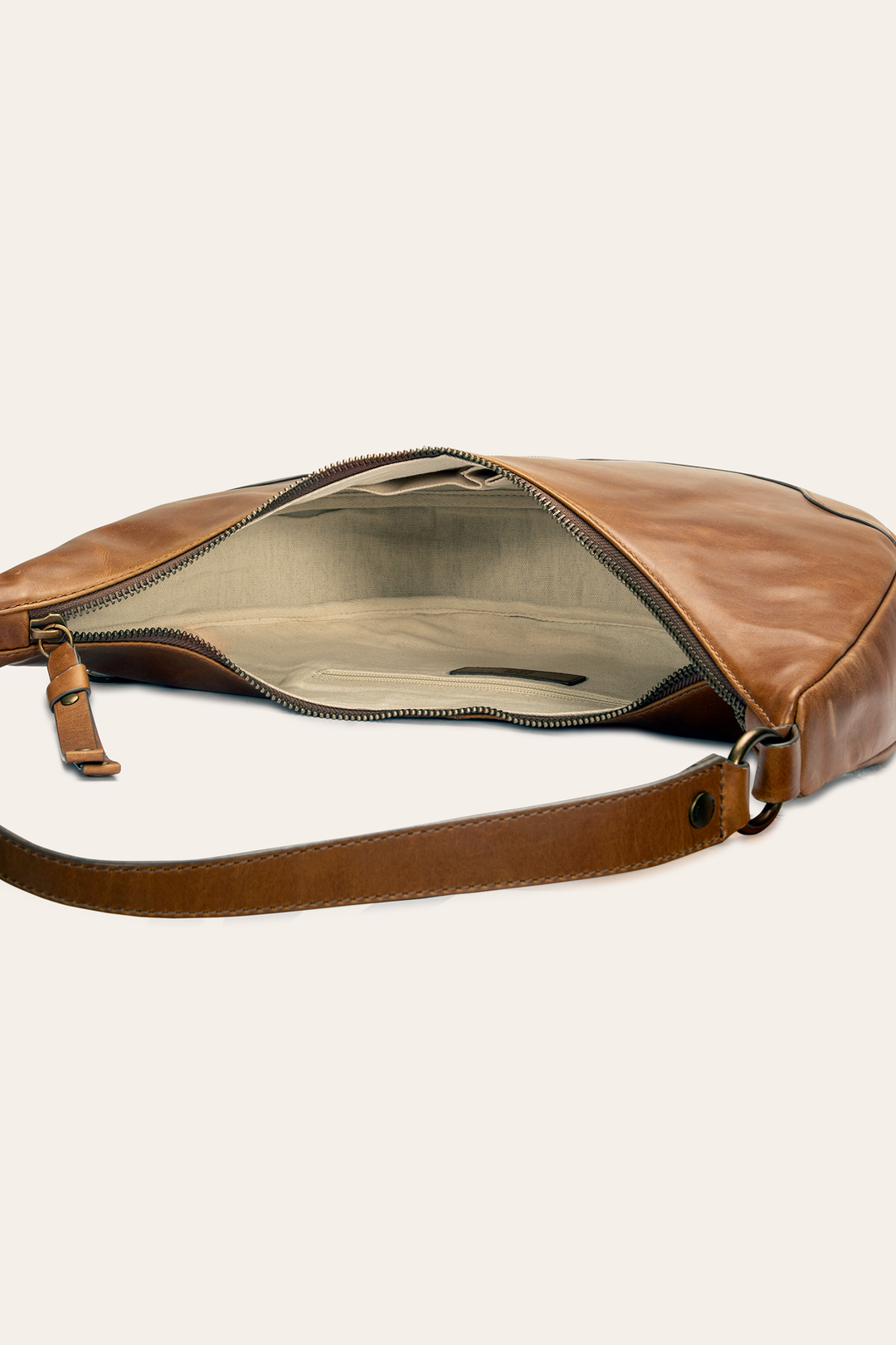 Cognac Handbags Frye Melissa Cognac Crescent Hobo