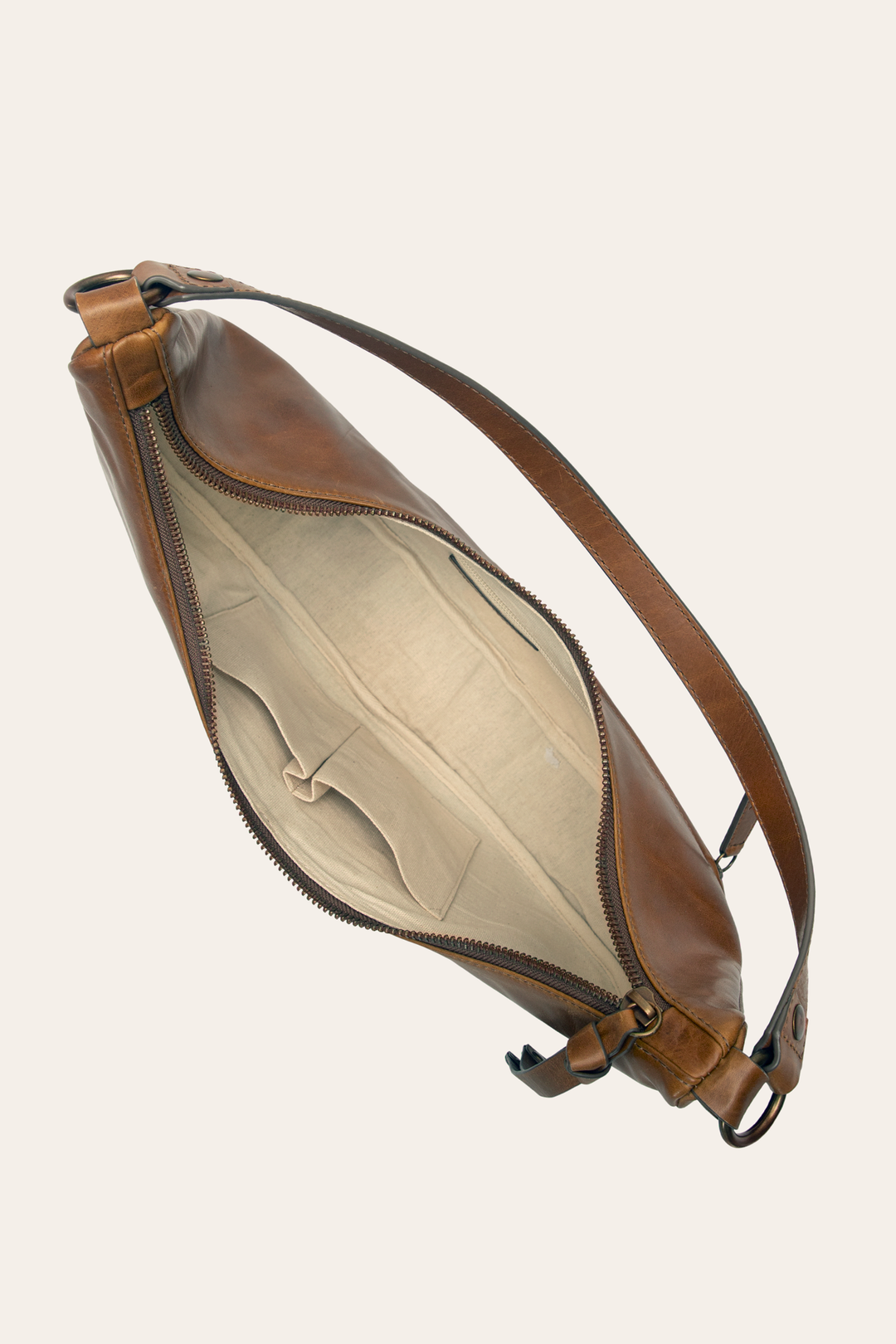 Cognac Handbags Frye Melissa Cognac Crescent Hobo