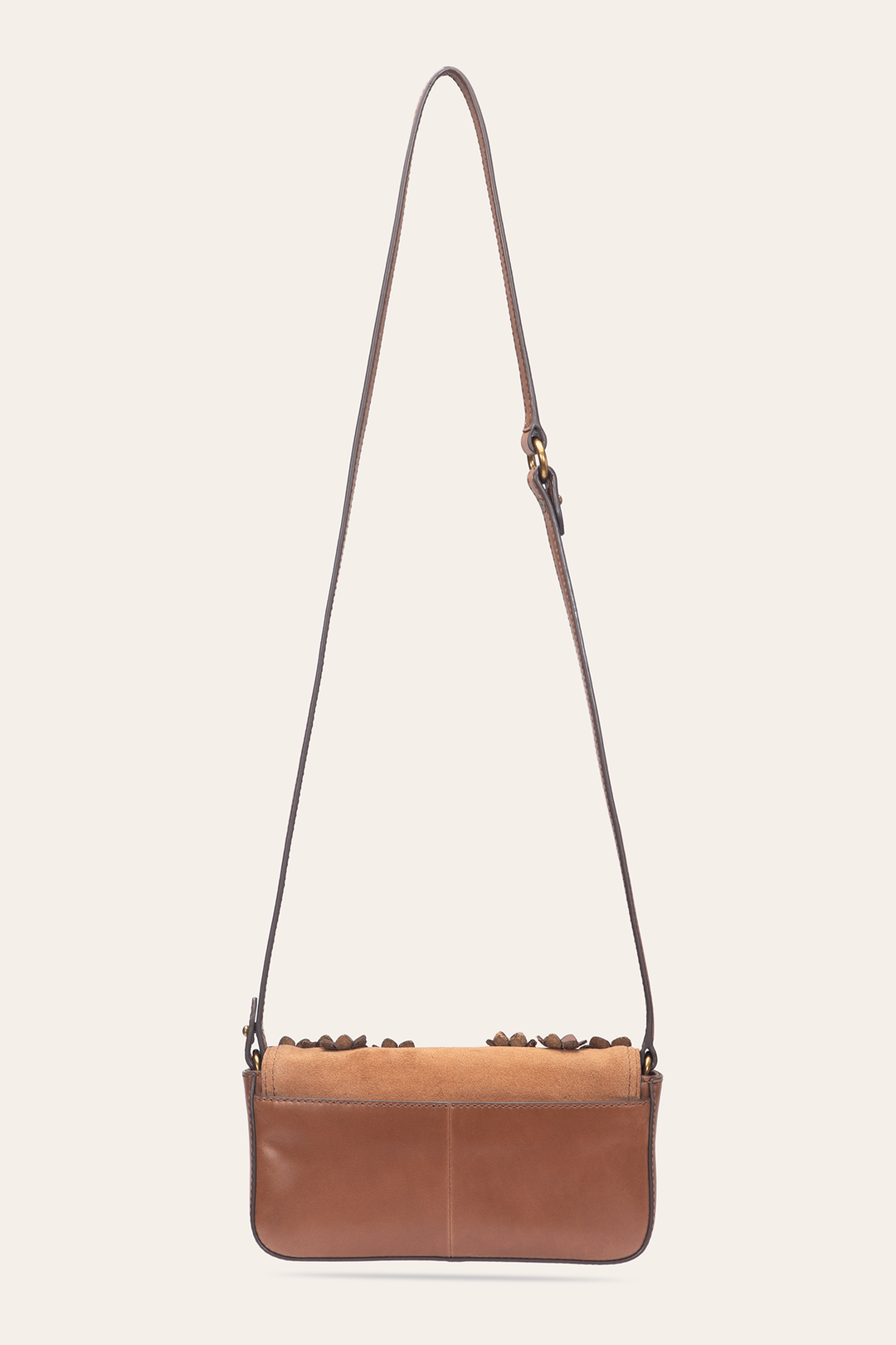 Cognac Handbags Frye Cognac Melissa Floral Convertible Mini Flap
