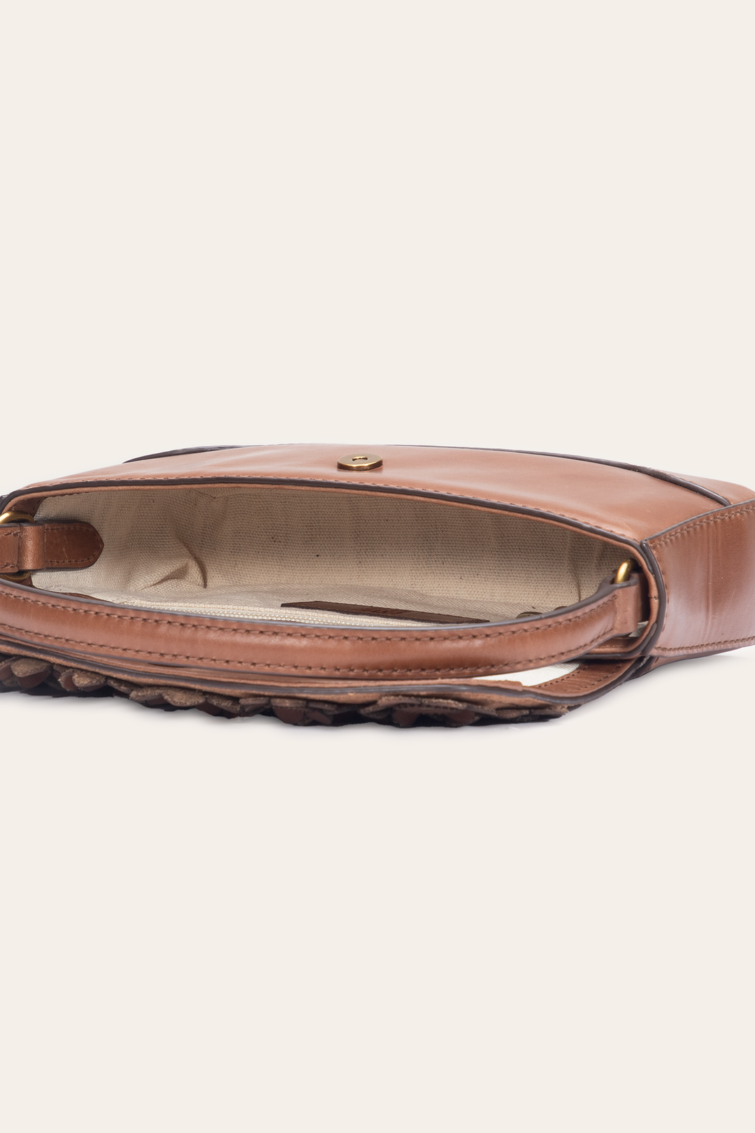Cognac Handbags Frye Cognac Melissa Floral Convertible Mini Flap
