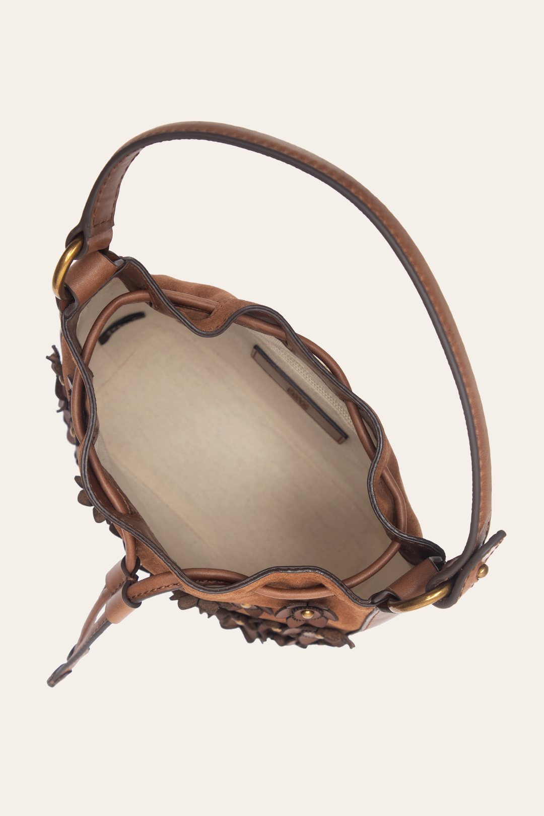 Cognac Handbags Frye Cognac Melissa Floral Convertible Bucket