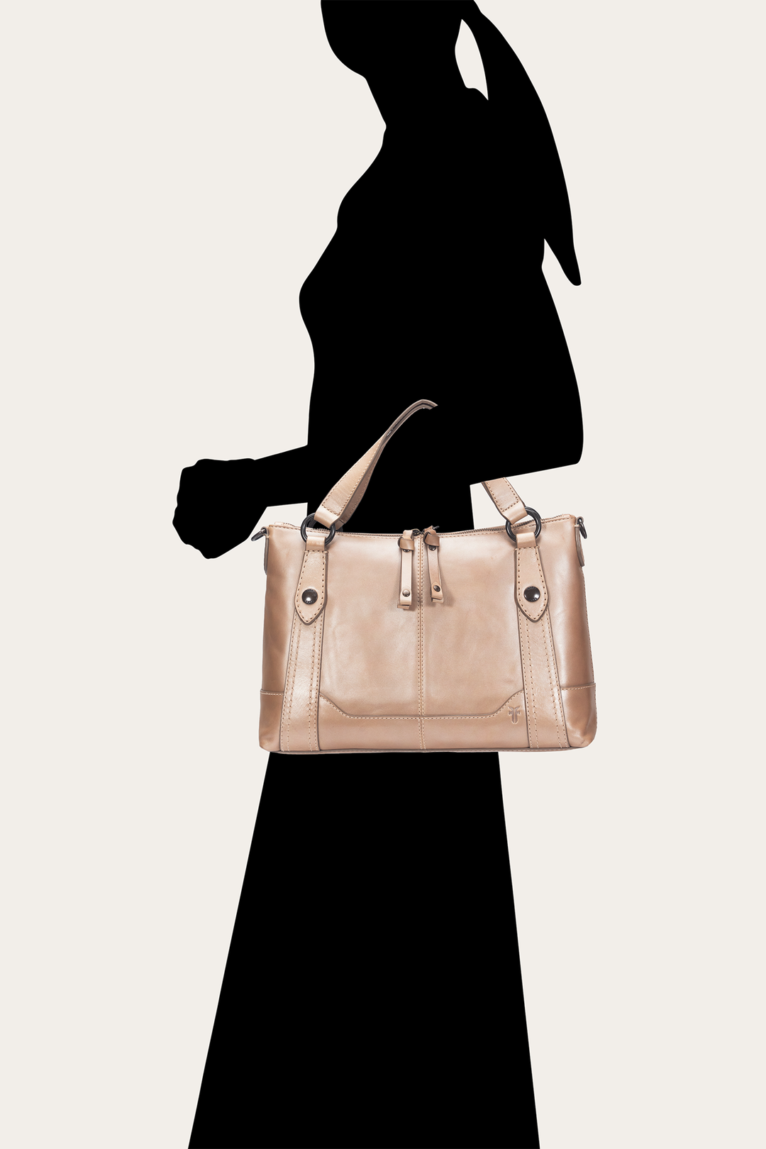 Light Bronze Handbags Frye Light Bronze Melissa Medium Satchel