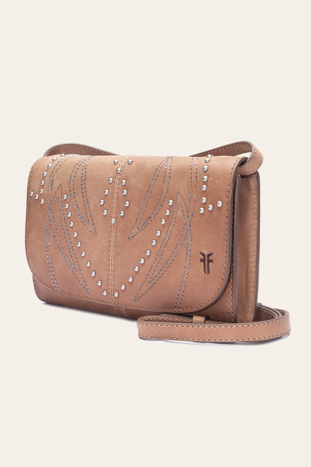 Beige Handbags Frye Sara Beige Wallet Crossbody