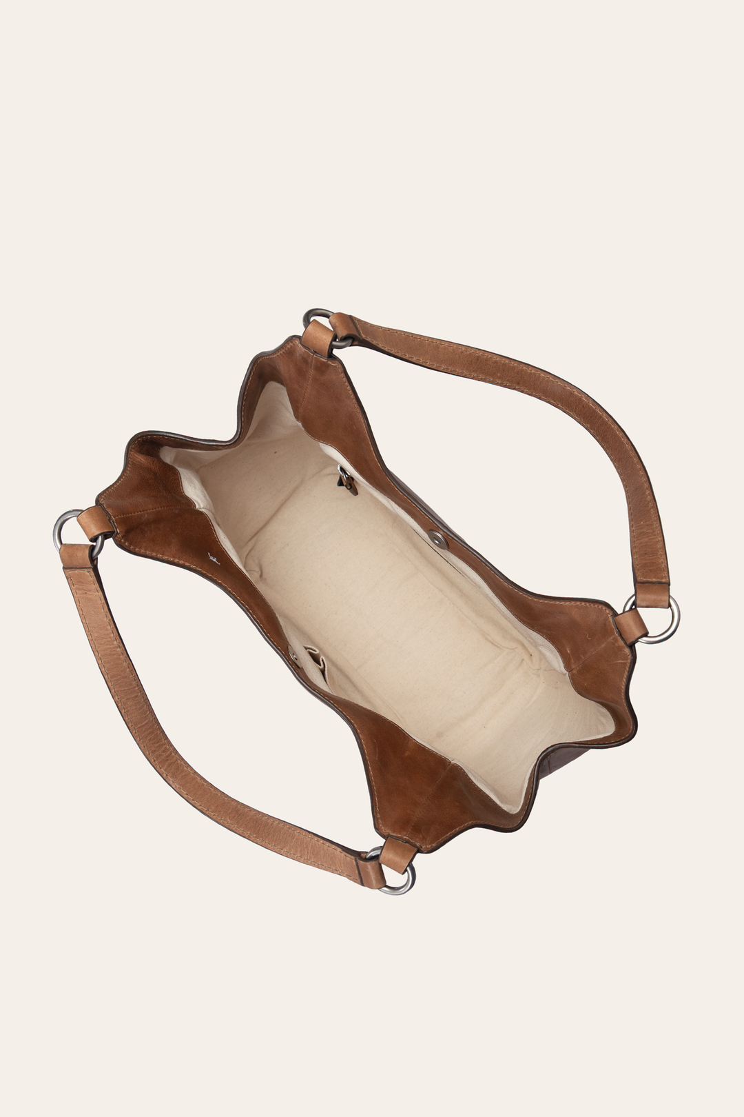 Beige Handbags Frye Melissa Four Poster in Beige