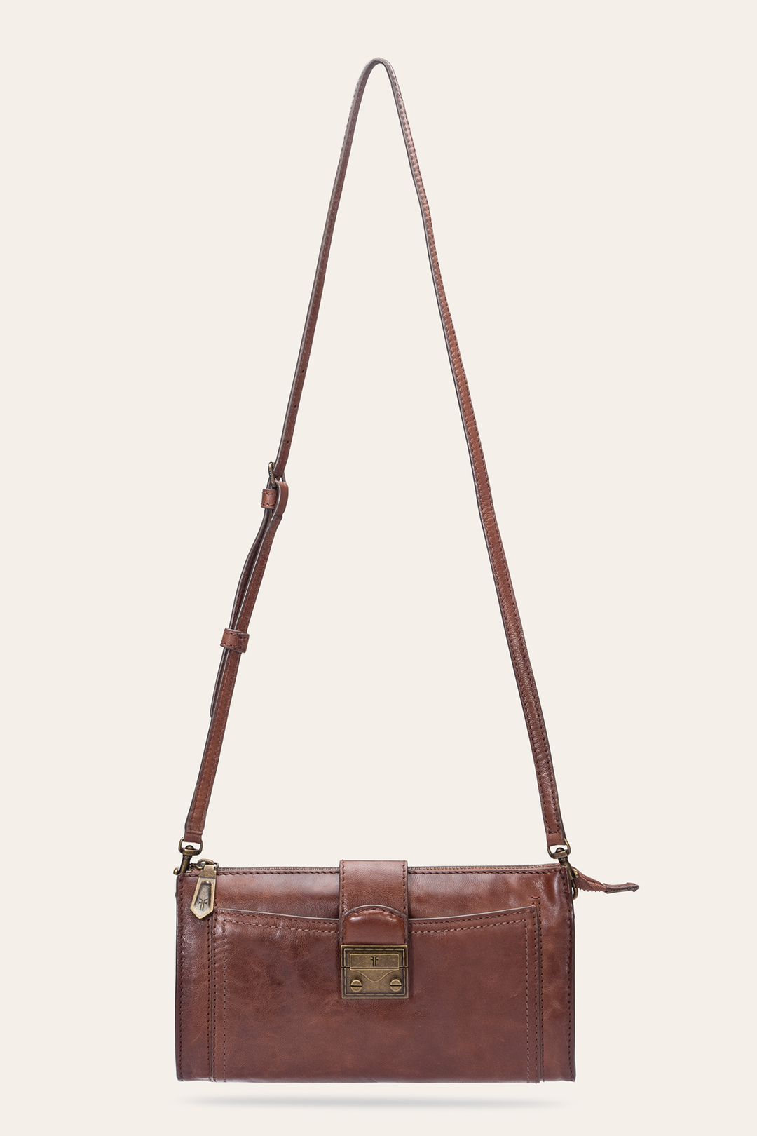 Cognac Handbags Frye Alex Cognac Crossbody Clutch