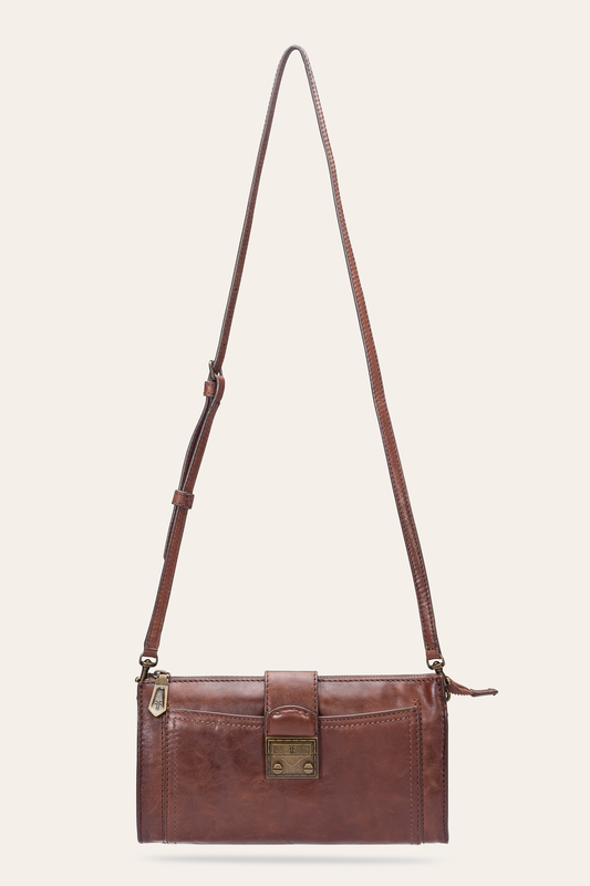 Cognac Handbags Frye Alex Cognac Crossbody Clutch