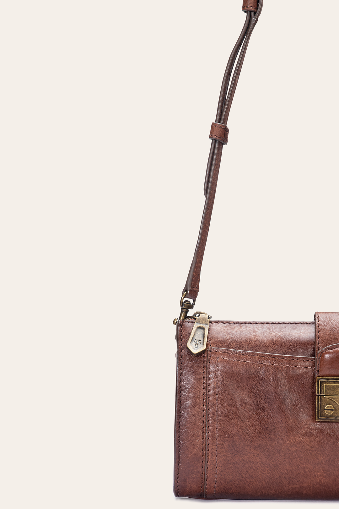Cognac Handbags Frye Alex Cognac Crossbody Clutch