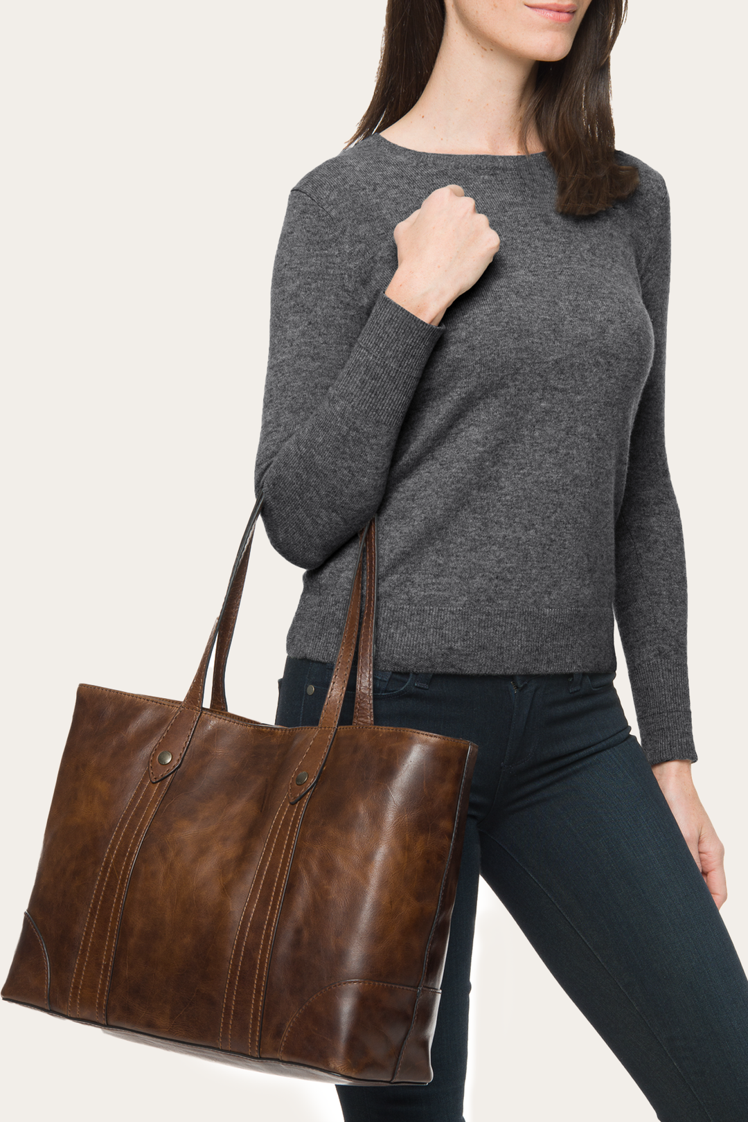 Dark Brown Handbags Frye Melissa Dark Brown Shopper
